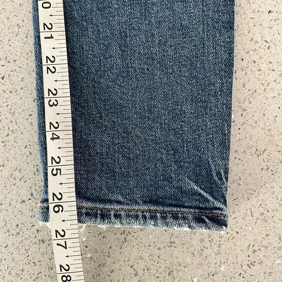 Agolde Jeans Blue Nico High Rise Button Fly Distressed 26 - Picture 9 of 13